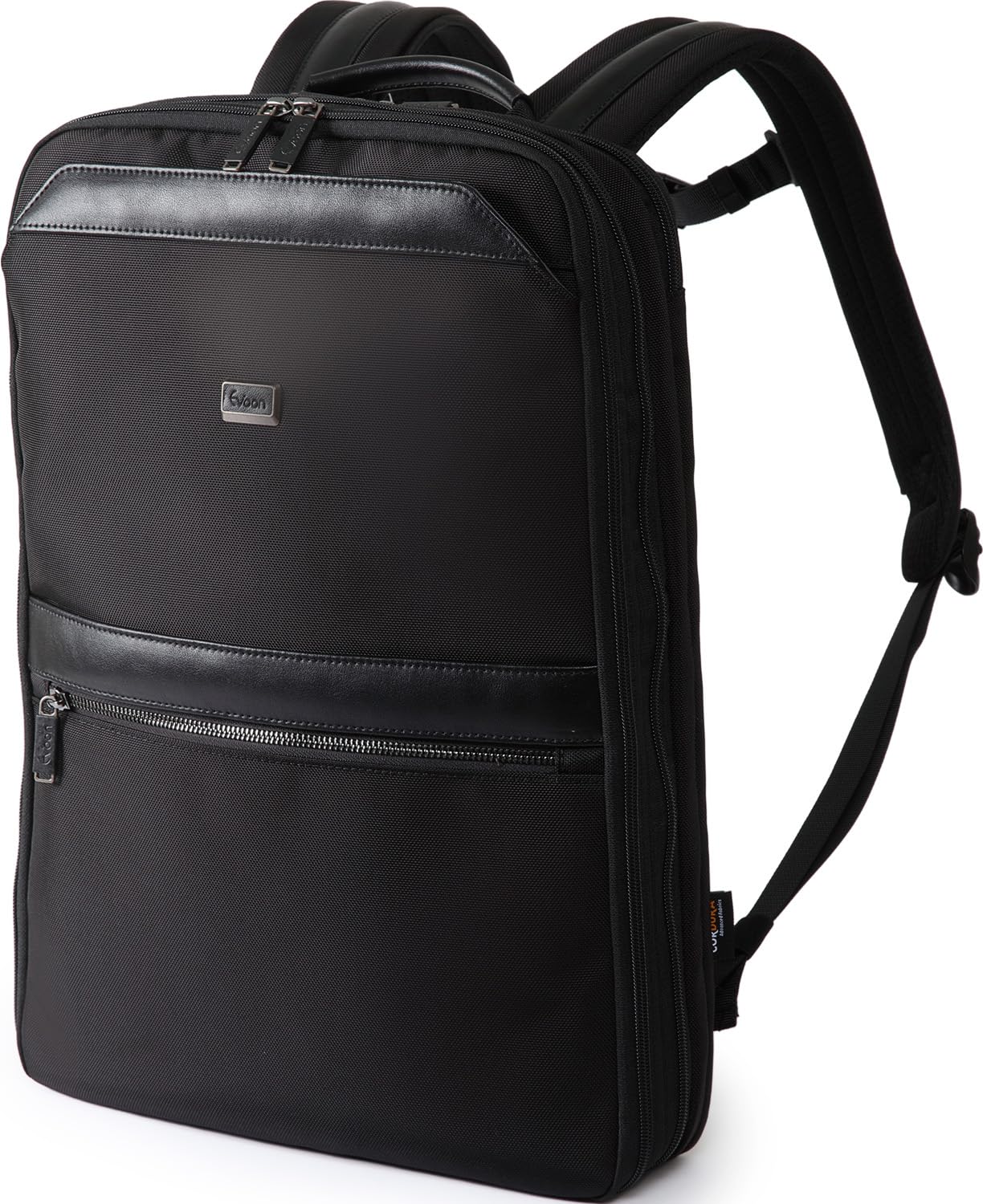 

Evoon Slim X Бизнес-рюкзак для поездок на работу, подходит для ноутбука, многоцелевой, мужской, водоотталкивающий, расширяемый, рюкзак, 15,6 дюйма чёрный