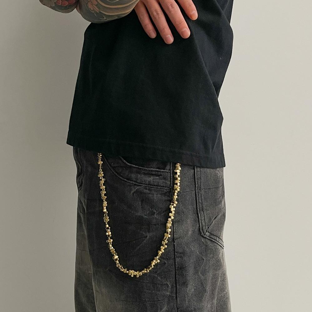 Men Tassel Bag Punk Waist Chain Handbag Chain Hip Hop Rock Jeans Keychain New Men Wallet Chain