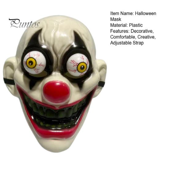 Durable Three Dimensional Cosplay Mask Halloween Horror Full Face with Protruding Bloodshot Eyeballs, Scary Party Realistic for Adult Costume Parties