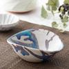Marui Seito Shigaraki Ware Hechimon Small Diameter Glacier Bowl, Bowl, 14cm, Blue, MR-3-4229
