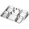 Huihuang 304 Stainless Steel Divided Lunch Tray