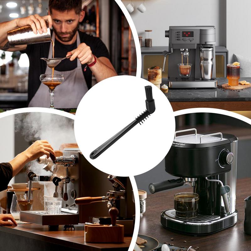 Coffee Brush Espresso Machine Cleaning Brush Dirt Cleaning Plastic Handle Brush Cleaner Coffee Grime Cleaning Tool