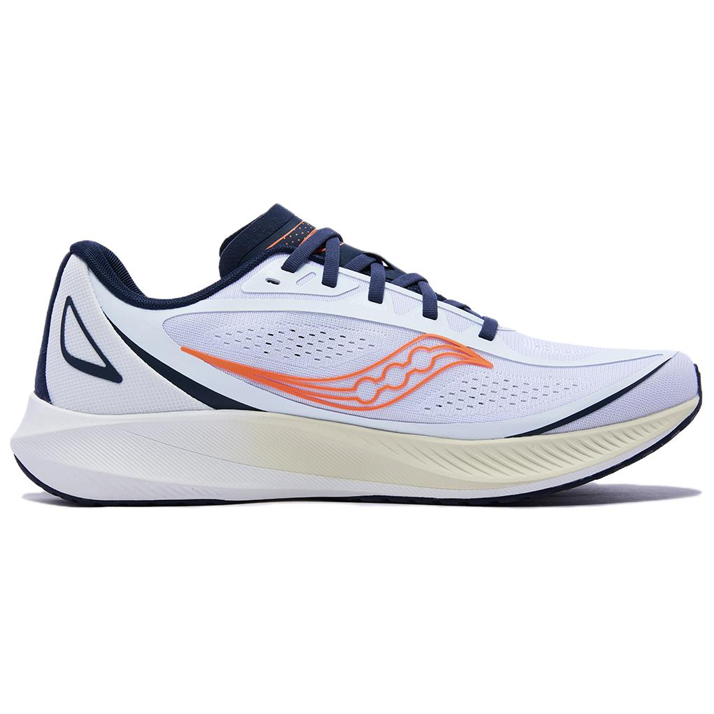 SAUCONY נעלי אימון ריצה Mirage Flow נוחות רכות נושמות נעלי סניקרס לגברים לבן S28214-4
