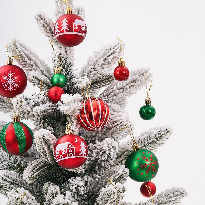 Xmas Tree Party Decorations Plastic Christmas Tree Hanging Pendants Ball Decorations Christmas Ball Ornaments