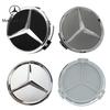 Bilklistermärke Benz Het 2026 Ny För Benz 4st 75mm Bilhjulnavkåpor Fälgar Navkåpor För Mercedes Benz W204 205 A B C E S CLA CL