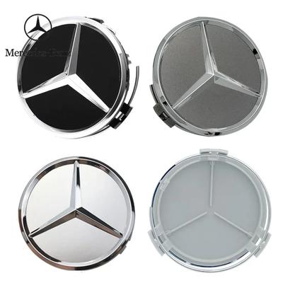 Pegatina de Coche Benz Caliente 2026 Nueva Para Benz 4uds 75mm Tapas Centrales de Rueda de Coche Llantas Tapas de Buje Para Mercedes Benz W204 205 A B C E S CLA CL