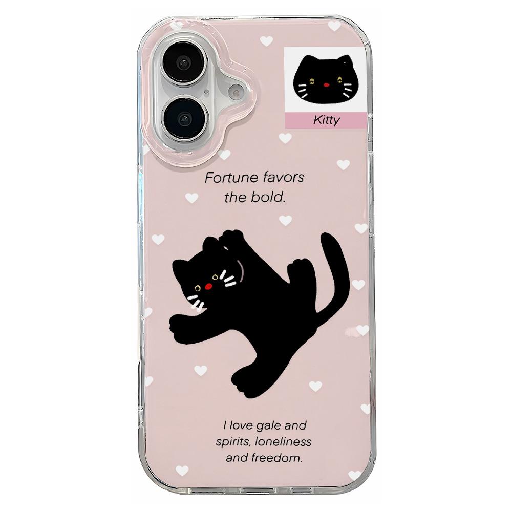 Painted Phone Case for iPhone 12 13 15 16 iPhone 16 12 13 14 15 Pro  14 15 16 Pro Max Coverage Shockproof Anti-Fingerprint Fresh Style Protective Case