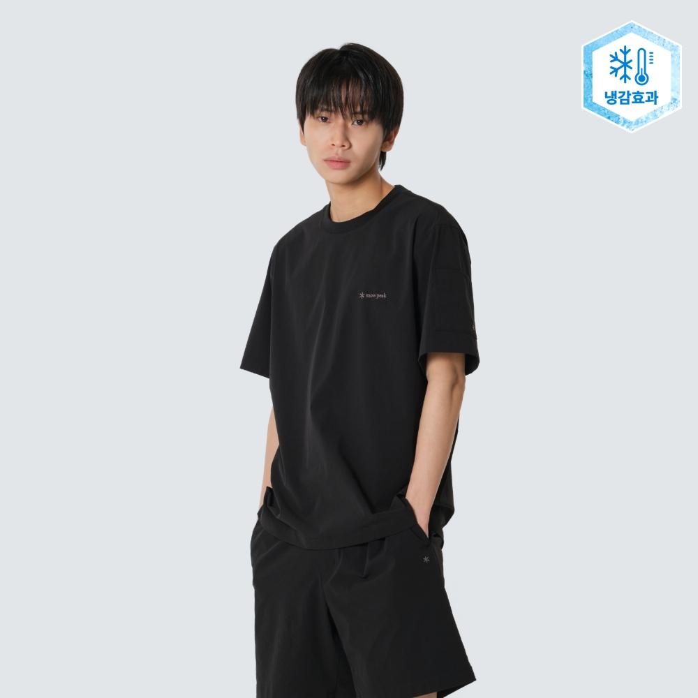 [Snowpeak] Lightweight Cordura Short Sleeve T-shirt Black (S26MMPTS04) 95(M)