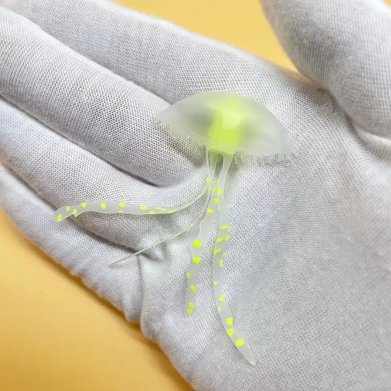 

Aquarium Simulated Jellyfish Fish Tank Landscape Decoration Glowing Jellyfish Small Internet Celebrity Aquarium Ornament Silicon