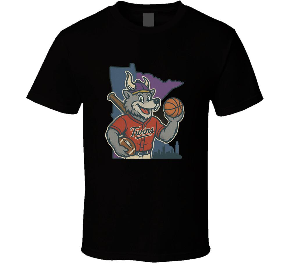 Minnesota Mashup Timberwolves Twins Viking T Shirt S