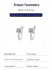 S925 Sterling Silver Moissanite U-Shaped Stud Earrings for Women - Classic D Color Precision Craftsmanship