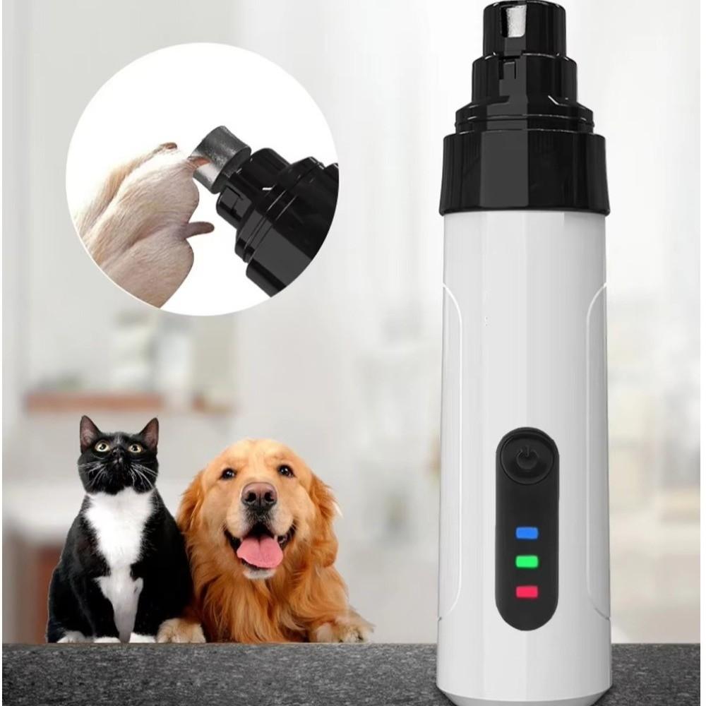 Elektrická tichá profesionální bruska na nehty Super tichý zastřihovač drápků pro domácí mazlíčky Nůžky na drápky pro kočky a psy Péče o domácí mazlíčky