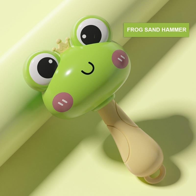 Handheld Shaker Toy for Infant Cartoon Duck Shape Newborns Gift Fun Activity Baby Shaker for 0-12 Month Baby Sensory Toy