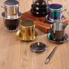  Vietnamese Drip Coffee Maker Dripper Dishwasher Safe Reusable Metal Filter Cup