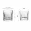 1pcs Vertical Striped Iced Coffee Cup Latte Coffee Shop Beverage Juice Lemon Glass Water Cup Japanese Style Whisky Glass Cups