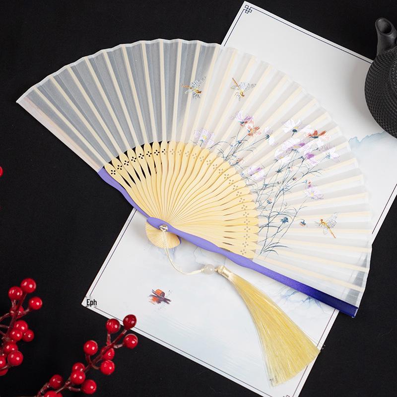 Gradient Cheongsam Style Hanfu Dance Folding Fan