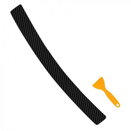 4D Carbon Fiber Trunk Protection Strip Rear Guard Bumper Sticker Panel Protector