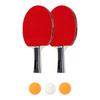 Professional PingPong Rackets with 3 Balls Table Tennis Rackets Portable Table Tennis Paddle for Indoor Outdoor Play