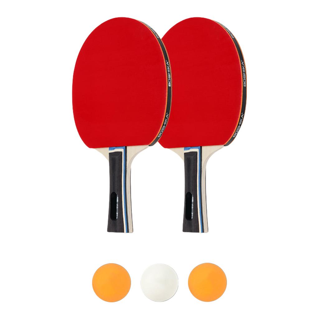 Professional PingPong Rackets with 3 Balls Table Tennis Rackets Portable Table Tennis Paddle for Indoor Outdoor Play
