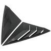 For Honda Civic   Hatchback Rear Side Vent Quarter Window Louver Shutter Cover Parts Carbon Fiber Color