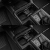Carbon Fiber Interior Floor Console Cupholder Cover Trim For Toyota Tacoma 16-22
