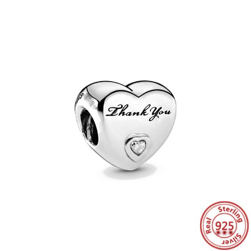 Fit Original Pantaro Charms Bracelet Mother's Day Gifts Women Zircon 100% 925 Sterling copper Forever Family Love Mom DIY Beads