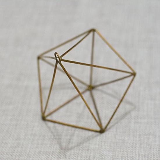 AnW Iron Plant Hanger for Air Plants Hanging Decoration Pot Plant Holder Pot Interior Decoration Gold (3. (Medium))