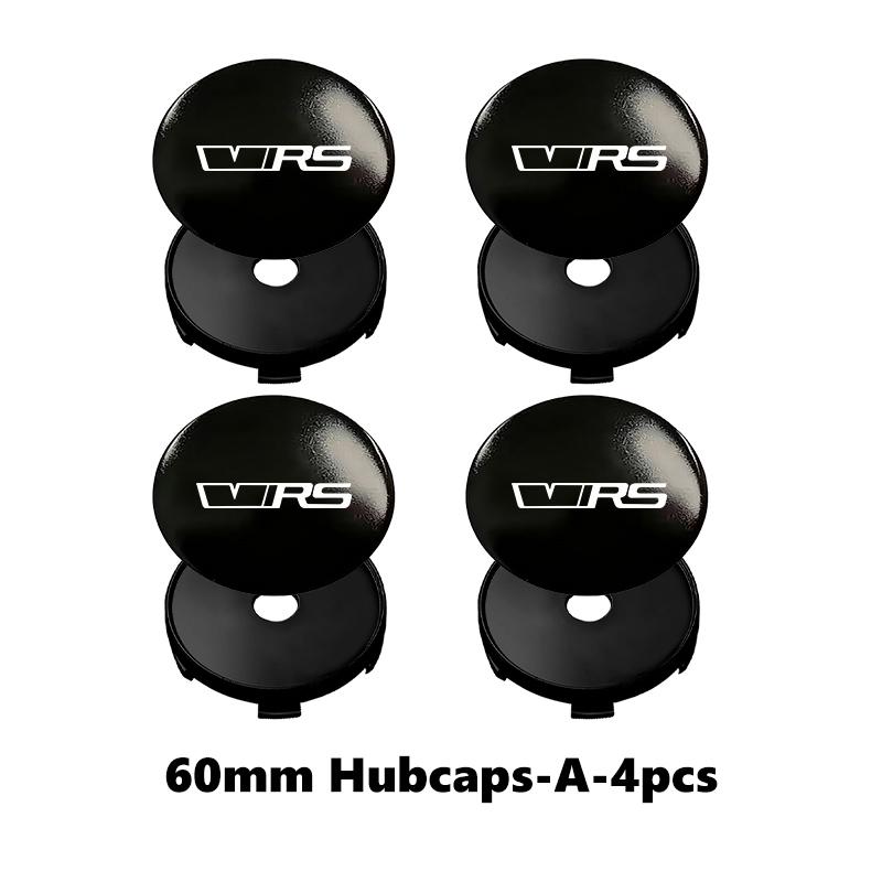 JIYQ3 For Skoda 4Pcs 56mm/60mm Car Wheel Center Hub Cap Rim Cover VRS Superb Yeti Octavia Enyaq Rapid Karoq Derivati