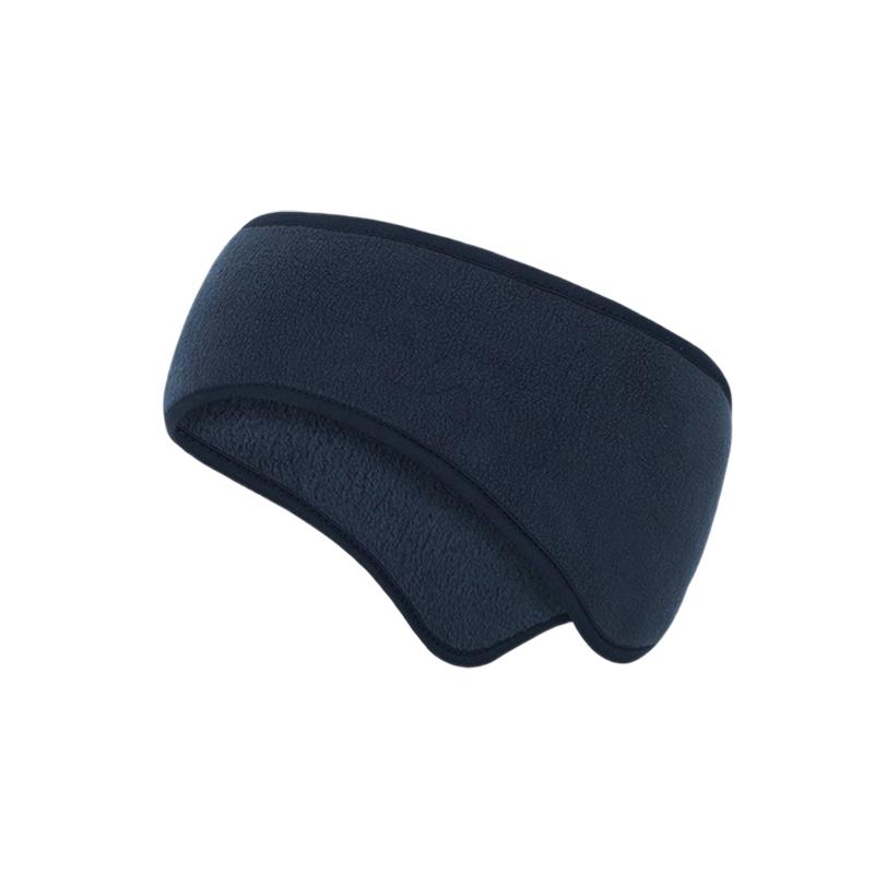 

Unisex Winter Thermal Anti-cold Headband Windproof Polar Fleece Earmuffs For Running Skiing Outdoor Sport Sweatband темно-синий