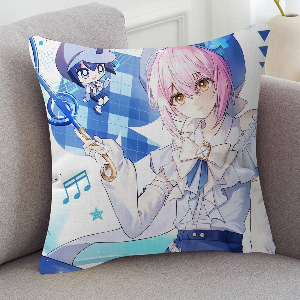 Anime Shugo Chara! Cartoon Series Square Pillowcase Soft Waist Sofa Cushion Cover Bedroom Room Pillowcase