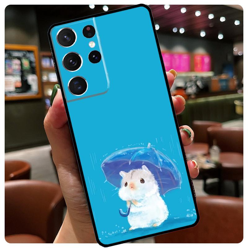 

Rabbit mouse Hamster Phone Case For Samsung Galaxy S24 Ultra S20 S21 S22 S23 S25 Ultra S9 S10 Plus S25 FE Cover Galaxy S20Ultra