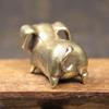Brass Creative Small Bronze Pig Figurines Chinese Zodiac Pig Ornaments Metal Pendants Ornaments Desktop Decoration Home Decor