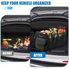 Heavy-Duty Waterproof Car Storage Box 55L Foldable Trunk Organizer with Dividers for SUV Van Durable Oxford Fabric Extra Pocket