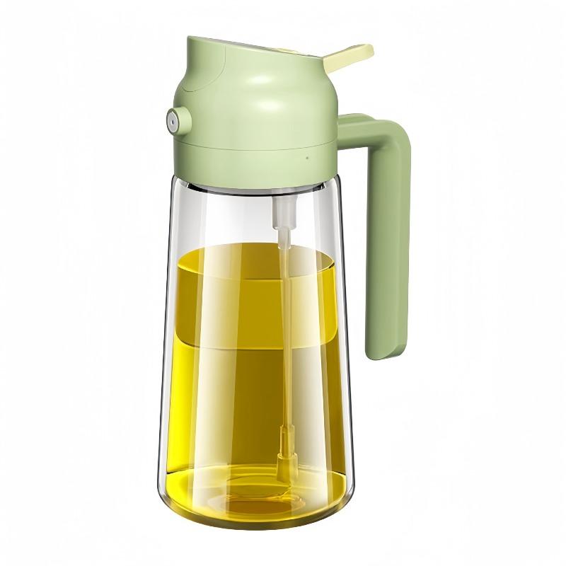 470ml 2 in1 Oil Spray Bottle Kitchen Barbecue Cooking Olive Oil Dispenser Oil Jar Baking Vinegar Soy Sauce Spray Container