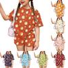 Kids Casual Short Sleeve Top and Shorts Set Animal Print Lightweight Soft Fabric Summer Outfit for Boys and Girls Comfortable Fit