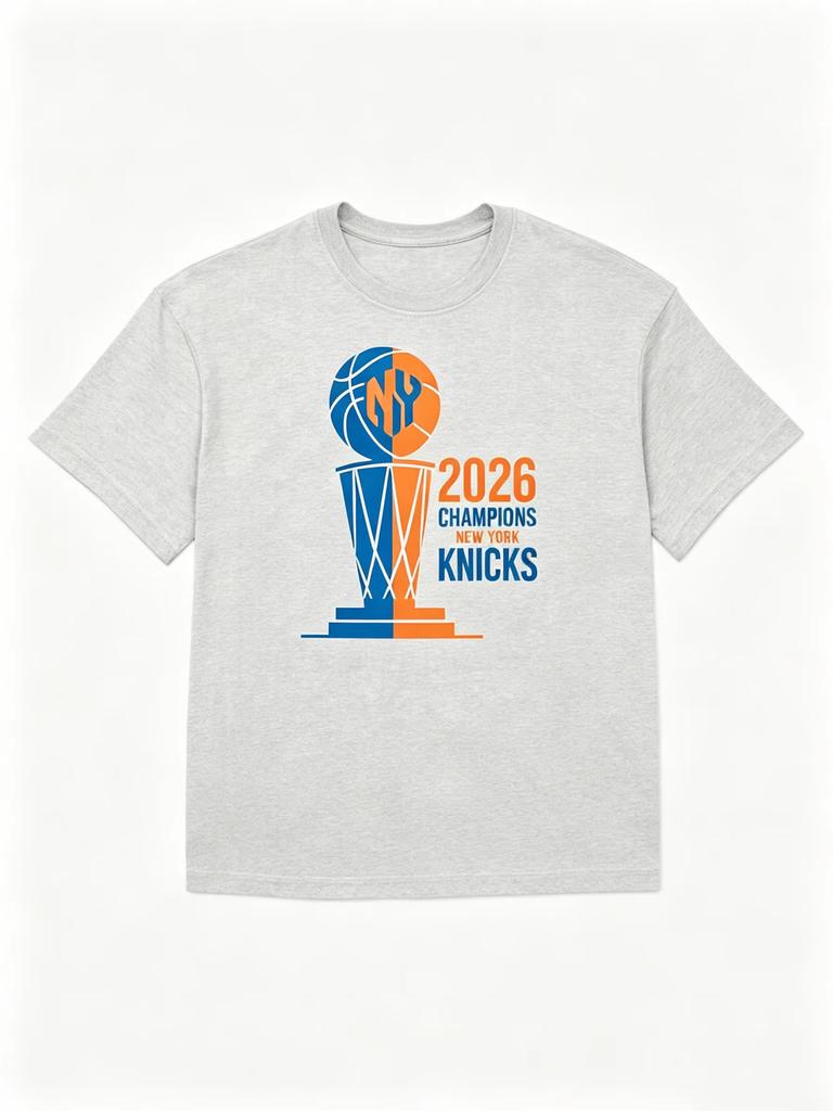 2026 NY Knicks Champions New York Knicks Finals Collection Fans T-Shirt Summer New Men Women Cotton Oversized Unisex Harajuku High Quality
