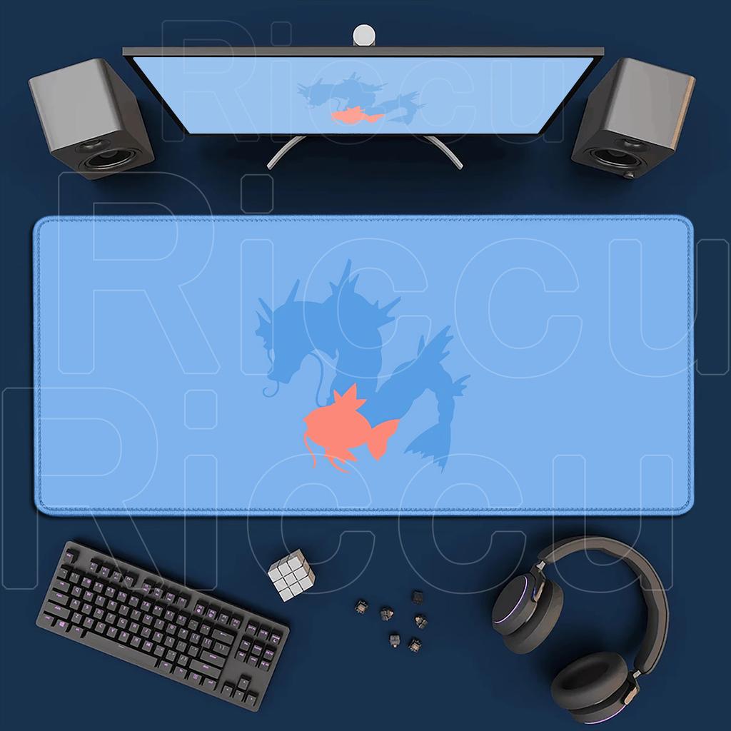 New Cool Anime Mouse Pad Ppokemon Gyarados Xmm Gaming Accessories Carpet Gamer Keyboard Desk Mat NonSlip Laptop Mousepad
