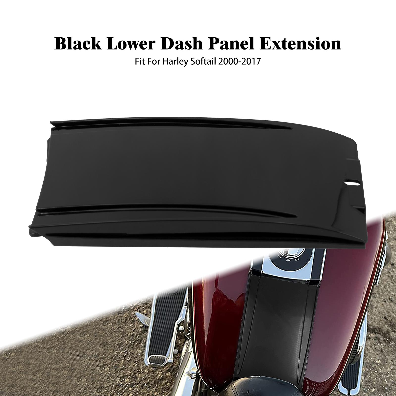 

Нижняя панель управления мотоцикла, удлинительная пластина, черный хром для Harley Softail Deluxe Springer Classic Night Train, инжектированная 00-2017