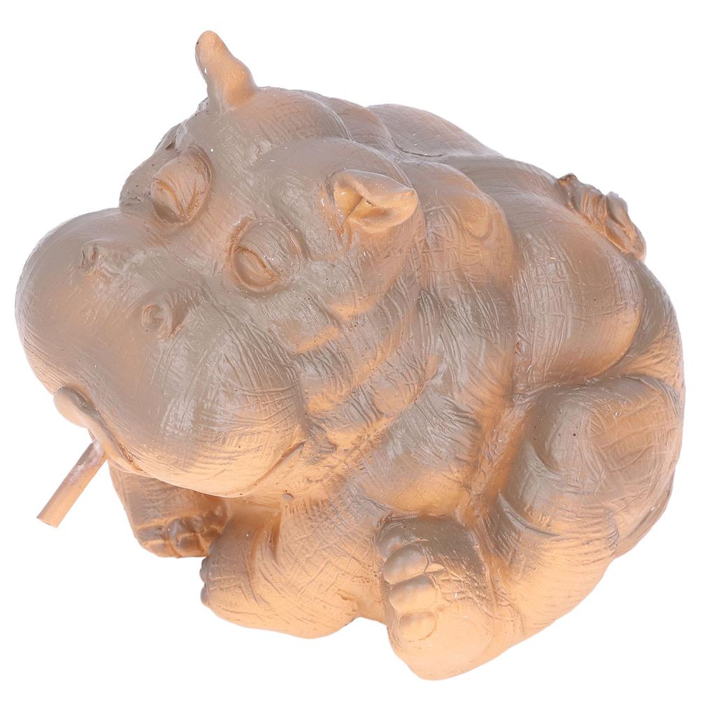 Hippo Decor Hippo Appearance Fine Workmanship Resin Material Small Volume Pond Spitters