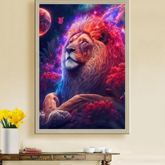 1 Set DIY Rhinestone Painting Kit Exquisite Bright Color Cartoon Pattern Picture Craft Home Decoration