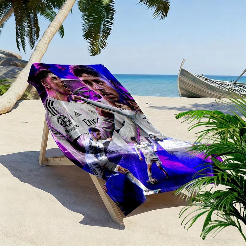Beach Towel Soccer Stars Dream Beach Towel Soft Beach Towel For Vacation Photos Outdoor Pool Towel Quickdrying Swim Towel Swim Fashion Printing