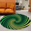 Bildende Kunst Runder Teppich Bunter Spiralteppich Zimmerdekoration Wohnzimmer Schlafzimmer Stuhl Anti-Rutsch-Matte Hausdekoration