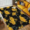 Yellow Roses Living Room Nonslip Area Rug Soft Carpet For Bedroom Game Playroom Sofa Office Home Decor Doormat Christmas Gift C9301395