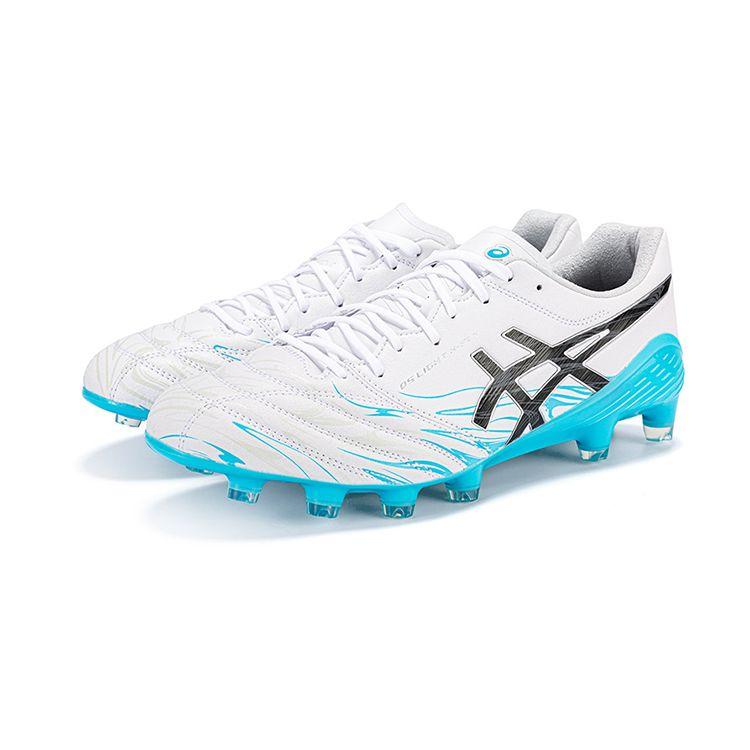 Asics Light X-Fly 5 Limited Artificial Turf Hg (Rubber Short Studs) Synthetic Leather Soccer Shoes Men Soccer Shoes White Black 1101A050-110