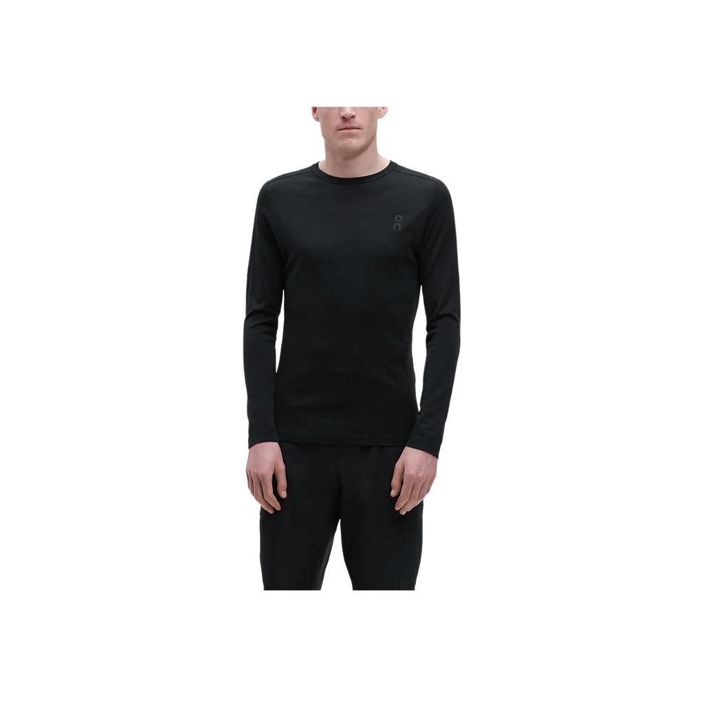 On Merino Lg Sleeve Breathable T-Shirt Men Tops Black 19300738