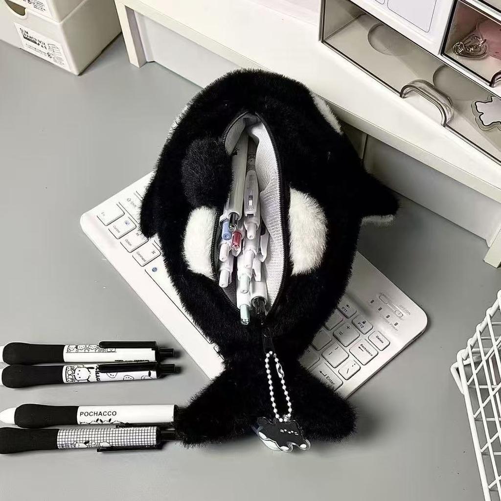 Cute Pencil Case Organizer Creative Animal-Shaped Pencil Case Cartoon Large-Capacity Stationery Storage Bag Cute Pencil Cas