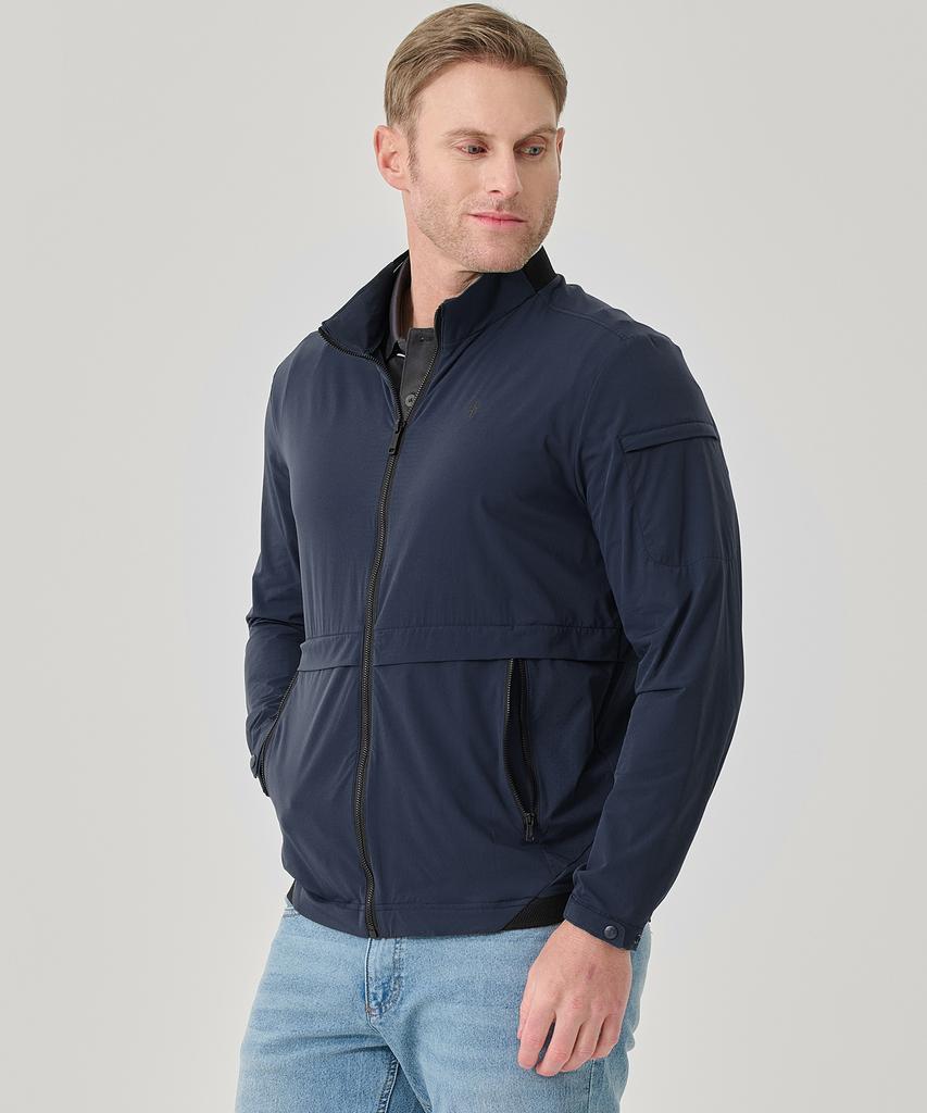 Biltmore Men'S Perforated Ribbed Stretch Windbreaker Jumper