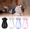 Pack of 4 Tiny Glass Vases Cat Whiskers Holder Miniature Flower Jars Small Decorative Pieces for DIY Plant Decoration