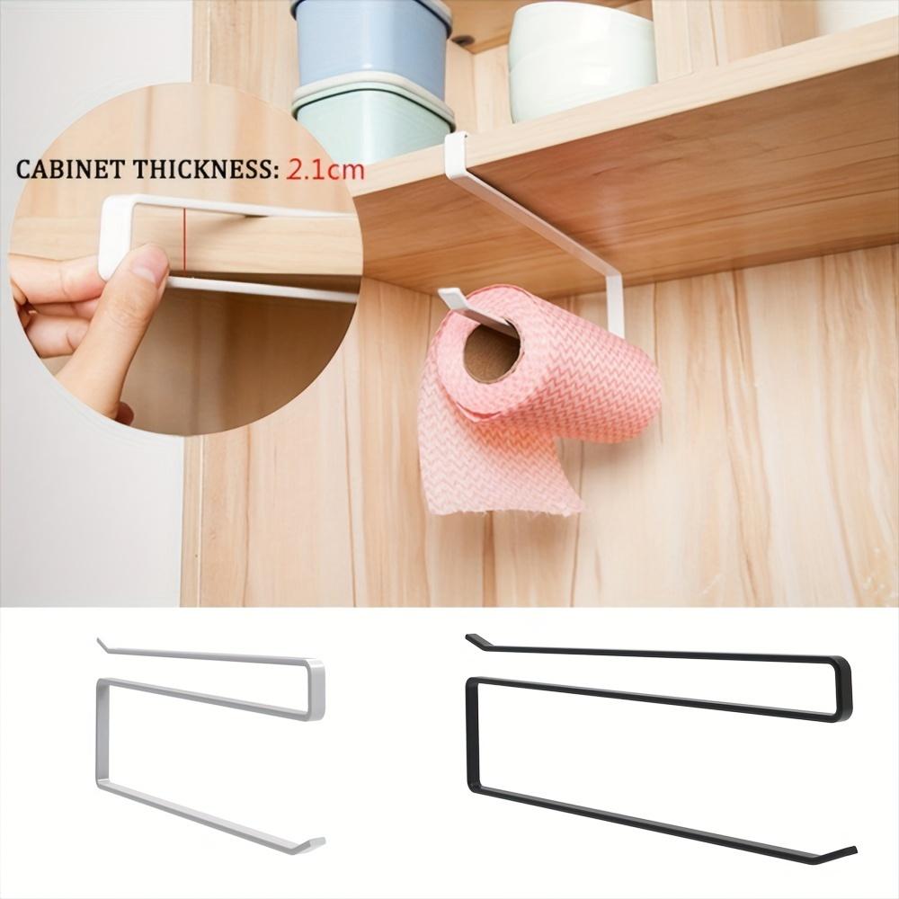 Multi-Functional Kitchen Storage Rack with Wall-Mounted Paper Towel Holder, Ideal for Cling Film, Dishcloth, Foil Dispenser