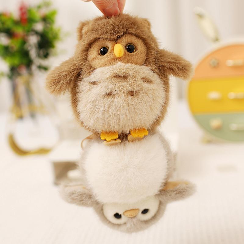 Kawaii Penguin Magnetic Shoulder Plush Toys Cartoon Bird Owl Clip on Shoulder Plush Doll Stuffed Decor Friends Creative Gifts